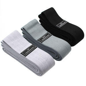 Bande de résistance longue avec logo personnalisé, antidérapante, <span class=keywords><strong>3</strong></span> niveaux, fitness, fessier, jambe, hanches, cercle d'exercice, bande de résistance en tissu pour les hanches, ensemble de bandes de résistance - Product Image 4