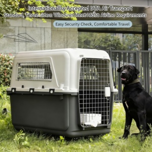 Transportadoras Rígidas para Mascotas, Aprobadas por <span class=keywords><strong>IATA</strong></span>, Resistentes, para Viajes Aéreos, con Ventilación, para Perros y Gatos de hasta 22 kg (50 lb) - Product Image 4