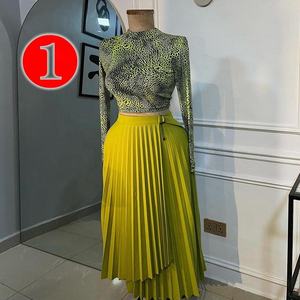 <span class=keywords><strong>Jupe</strong></span> <span class=keywords><strong>Tutu</strong></span> <span class=keywords><strong>Mi</strong></span>-<span class=keywords><strong>longue</strong></span> Plissée Ligne A à Taille Haute pour Femme, Nouveau Design Tendance Été en 5 Couleurs - Product Image 3