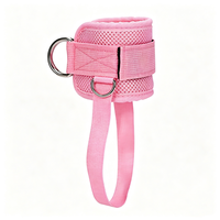 Sangle de cheville rembourrée réglable unisexe, sangle de fitness confortable en nylon pour entraînement des hanches et des jambes sur machine à câble