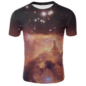 T-shirt Personalizzata da Uomo con Stampa 3D Sostenibile di Galassia e Cartoni Animati, Moda Estiva <span class=keywords><strong>2019</strong></span>, Marca Hipster - Product Image 4