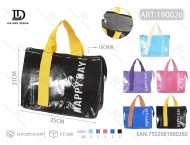 Borsa termica portatile in pelle lucida preassemblata per uso esterno - Product Image 1