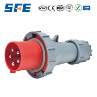 Prise industrielle SFE Ip67 CE SFN-0352 3P+N+E 63A, connecteur mobile 5 broches, prise et fiche étanches, connecteur mâle et femelle