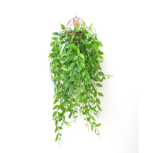 Mur végétal artificiel en lierre, plante verte suspendue, décoration intérieure, feuilles ultra-réalistes, décoration de salon - Product Image 5