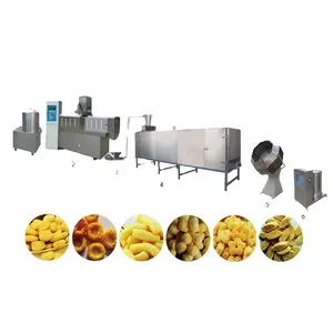 Small Puffed Snacks Cereals Corn Food Extruder Machine