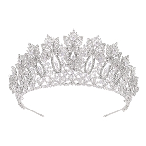 Tiaras de Joyería para el Cabello de Novia, Estilo Barroco, con Circonitas en Forma de Mariposa, ROMANTIC, Gran Venta - Product Image 4
