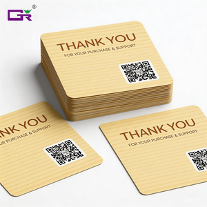 بطاقة شكر مخصصة للأعمال الصغيرة، طباعة بطاقات هدايا مقاومة للماء - Product Image 1