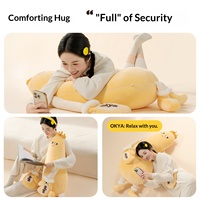 Oreiller de couchage apaisant Mango King en peluche, à tapoter et à enrouler autour des jambes, avec rembourrage en coton PP, pour filles, adultes et femmes enceintes