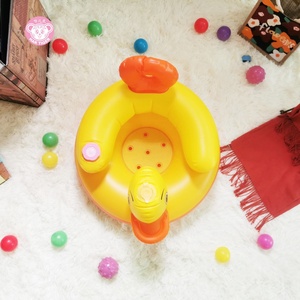Yellow Duck <b>Inflatable</b> Baby <b>Sofa</b> Plastic School Chair Car Seat for Dining and Hotel Use Little Yellow Duck Design - Product Image 1