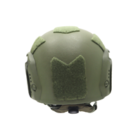 Casque tactique FAST High Cut M-XXL en PE et Aramide, options légères avec rails de fixation avant et panneaux auto-agrippants
