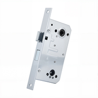 Serrure de porte d'entrée extérieure en acier inoxydable ignifuge de haute qualité, conception durable, design moderne en fer pour hôtel et supermarché