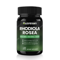 Ausreson OEM Gélules de Rhodiola Rosea : Soutien Immunitaire, Adaptogène Cognitif et Mental, Santé Naturelle