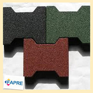 Baldosas de Goma Entrelazadas de 23 mm de Grosor para Exteriores, Parques Infantiles, Establos, Caballerizas, Pisos de Goma para Caballos - Product Image 4