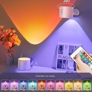 Lampe murale LED rechargeable par USB, commande tactile, rotative à 360°, sans fil, portable, veilleuse pour chevet, chambre à coucher, lampe de lecture - Product Image 5