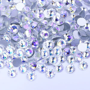 Juli – autocollants de pierres de cristal Ss6 Ss8 Ss10 Ss12 Ss16 Ss20 Ss30, Non Hot Fix Strass verre Flatback Strass, vente en gros - Product Image 6