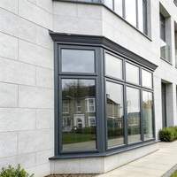 Fenêtre coulissante en aluminium sur mesure, double vitrage en verre trempé, insonorisée, résistante aux impacts d'ouragan, pour balcon