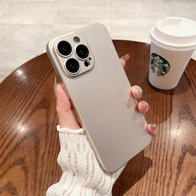 Slim PC Hard Case With Lens Protection Ag Case Anti-Fingerprint Matte Phone Cover for iPhone 15 Pro Max