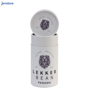 Conteneur cylindrique en carton kraft personnalisé, recyclable, de qualité alimentaire, pour café en grains, thé en vrac, capsules, poudre de protéines - Product Image 1