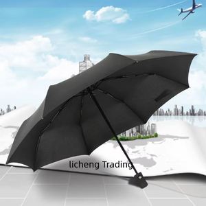 Parapluie pliant automatique portable 3 sections solaire de haute qualité pour l'extérieur, promotionnel et économique, de Guangdong, Chine, vente en gros - Product Image 2