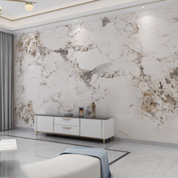 Panneau mural moderne en cristal de carbone marbré 5mm/8mm, imperméable, pour chambre à coucher, salon, hôtel