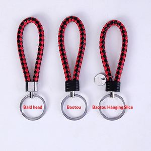 Porte-clés en cuir tressé à la main avec clip en alliage de zinc pour clés de vélo, cadeaux d'entreprise, cadeaux de Saint-Valentin, cadeaux de mariage - Product Image 6