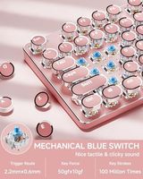 OEM ODM TK950 Typewriter Wireless Mechanical Keyboard Aesthetic TriMode Bluetooth24GWired Retro Punk Typewriter Keyboard with Wh