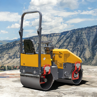 Compacteur vibrant à double tambour pour travaux routiers, mini-compacteur de sol haute performance