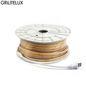 Tira de Luz LED COB sin Controlador AC110V, Iluminación Lineal Ultra Brillante sin Puntos, 296 LEDs/m para Decoración de Hogar, Oficina, Gabinetes y Comercios - Product Image 1