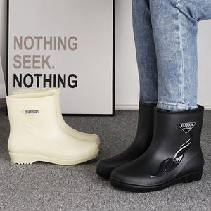 Nuevas <span class=keywords><strong>Botas</strong></span> <span class=keywords><strong>de</strong></span> <span class=keywords><strong>Lluvia</strong></span> Impermeables para Mujer Adulta, <span class=keywords><strong>de</strong></span> Caña Corta y Mediana, Cálidas y Antideslizantes para Lavado <span class=keywords><strong>de</strong></span> Autos, Cocina, Zapatos <span class=keywords><strong>de</strong></span> Goma para Agua, para Personas Mayores - Product Image 4