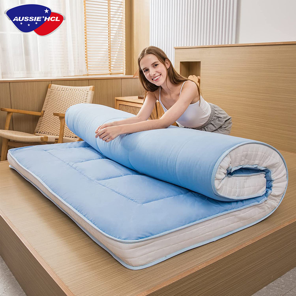 Materasso Pieghevole Da 10 Cm, Divano Letto Per Ospiti E Campeggio, Con Fodera Lavabile, Singolo