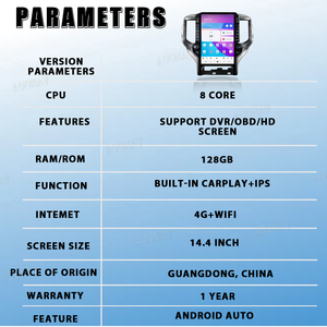 Unidad Principal de Radio para Auto con Pantalla Táctil Android de 14.4'' con Carplay, Reproductor Multimedia de Video para Dodge Ram 2019-2024, Navegación GPS - Product Image 3