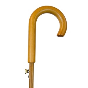 Custom Logo Straight Rain <b>Umbrella</b> Eco Auto Open <b>Umbrella</b> Classic Straight <b>Umbrella</b> Wooden J Stick Handle with Easy Grip - Product Image 6