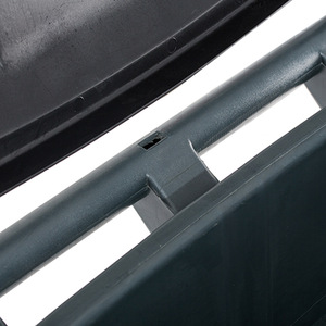 Large Portable Commercial Garbage <b>Bin</b> 100L Plastic <b>Square</b> With Wheels Durable For Outdoor Use In Residential Communities - Product Image 1