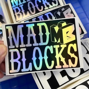 Tùy chỉnh phá hủy vỏ trứng Sticker in logo A4 Hologram Vinyl graffiti Sticker UV bảo vệ vỏ trứng Sticker - Product Image 3