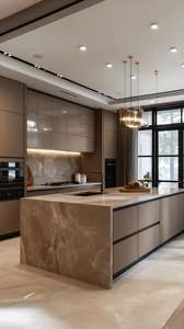 Meuble de cuisine modulaire en mélamine, vente chaude 2025, ensemble de meubles de cuisine moderne, meuble de cuisine - Product Image 2