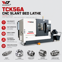 Tour CNC à banc incliné WOJIE TCK56A pour un usinage efficace des pièces automobiles avec une grande précision de positionnement