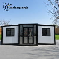 Maison conteneur extensible de luxe 20 pieds/40 pieds avec cuisine intégrée pour logement d'appoint moderne et villa