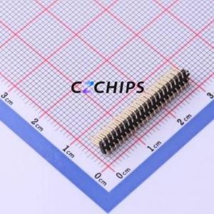 X1321WVS-2x22J-C40D53 Pin Header SMD,P=1.27mm Connector ( Pin Structure: 2x22P )( Pitch: 1.27mm )( Row Spacing: 1.27mm ) - Product Image 2