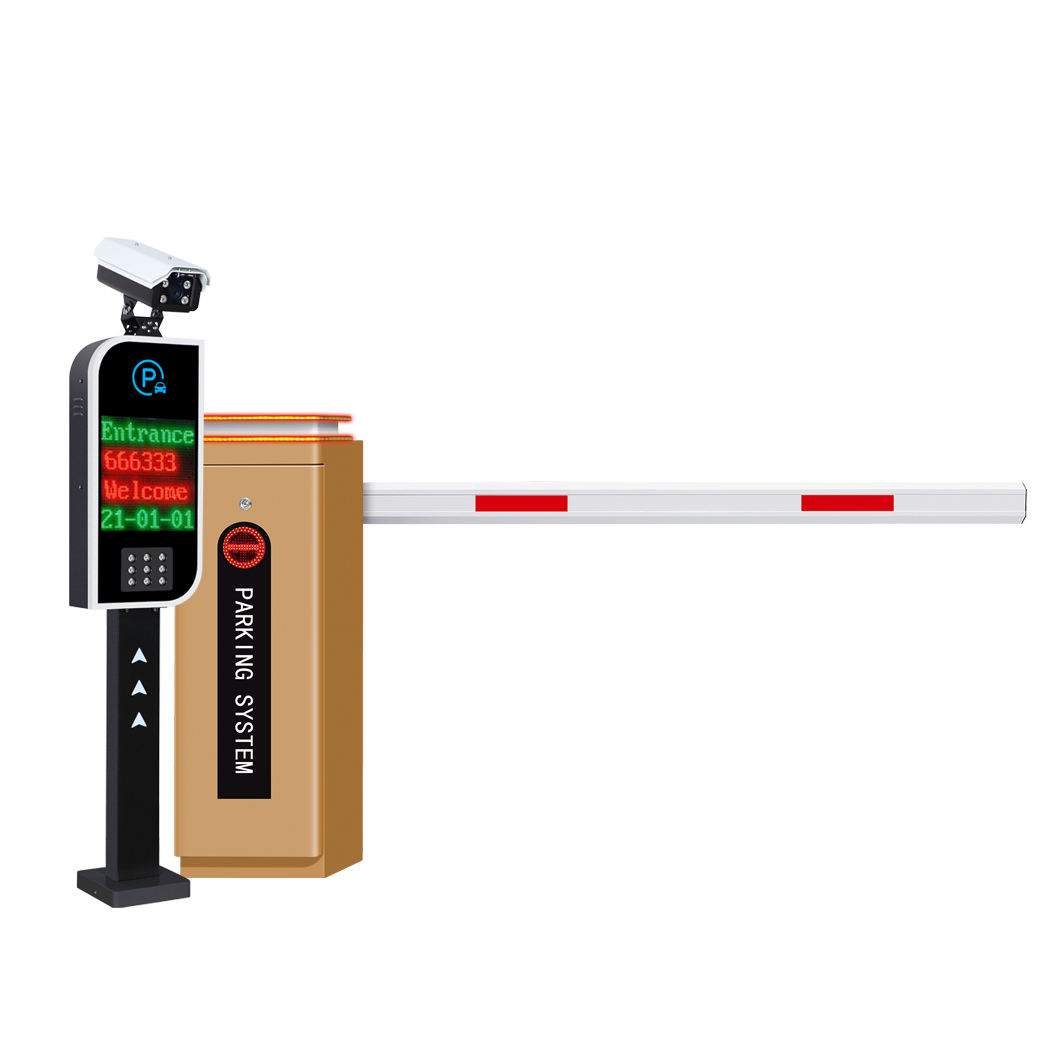 Barrière à poteau droit