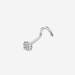 Bijoux en acier inoxydable élégants Anneau de nez en zircon pour femmes <span class=keywords><strong>Piercing</strong></span> de nez de tous les jours Bijoux de corps Nez Stud Zirconia/cubic - Product Image 6