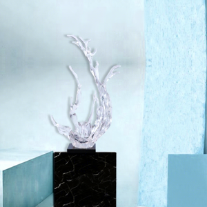 Escultura Europea y Americana, Escultura Transparente de Onda, Gran Gota de Agua, Decoración Artística para el Hogar, Villa, Interior - Product Image 3