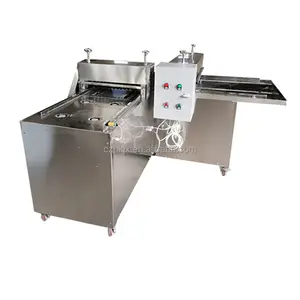 Ticari nuga karamel şeker kesme fıstık kırılgan prtotein tahıl bar şeker kesici yapma makinesi