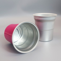 Gobelets en aluminium réutilisables de qualité alimentaire avec logo personnalisé, 9oz, 12oz, 16oz, 20oz, 32oz, pour boissons froides, gobelets de fête ou gobelets à bière