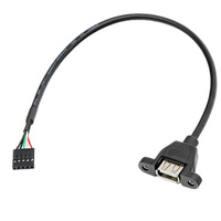 Cable Coaxial Personalizado con Cubierta de PVC, Cable de Montaje con Conector DuPont de 5 Pines a USB Hembra