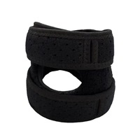 Sangle de genou réglable avec coussinet en silicone pour la course à pied, le sport et la protection des articulations