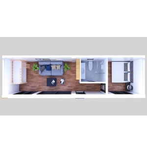 2020 <span class=keywords><strong>se</strong></span> casa china de marco de acero prefabricado villa contenedor diseño arquitectónico de UPS de la vivienda - Product Image 1