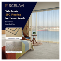 Plancher SPC de conception européenne, imperméable, résistant aux rayures, système de clic, vinyle en planches pour intérieur