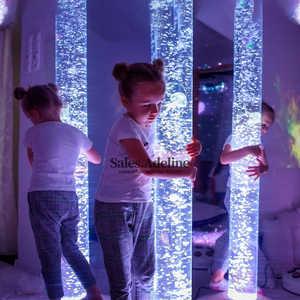 Attrezzatura per Terapia dell'Integrazione Sensoriale, Colonna Tubo a Bolle d'Acqua LED Interattiva Altezza 1,8m per Esigenze Speciali - Product Image 1