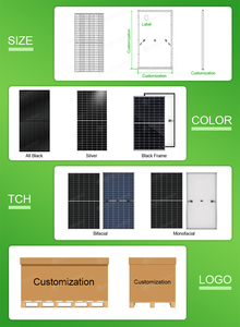 Hiệu quả cao 550-580W Monocrystalline bifacial Tấm Pin Mặt Trời n-loại khung nhôm để sử dụng nhà - Product Image 5