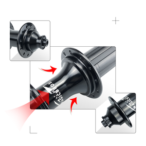 Moyeux de vélo de route à roulements étanches avant et arrière, 8-12 vitesses, 6 cliquetis, 72 clics, frein sur jante, 20-24 trous, en vente - Product Image 4